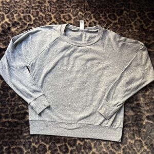 American Apparel Light Gray Long Sleeve Top